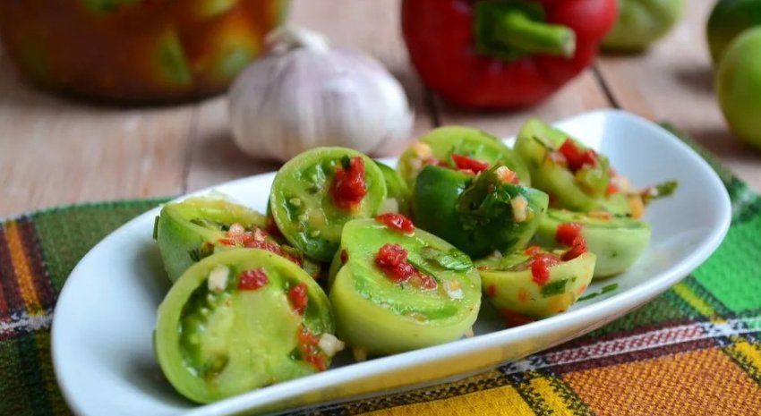 Солоні зелені томати Солоні зелені томати