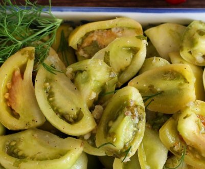 Як маринувати зелені помідори