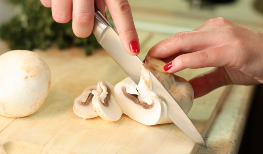 Свіжі печериці для приготування