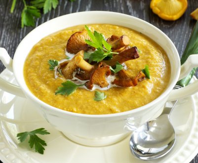 Як приготувати суп-пюре з лисичок?