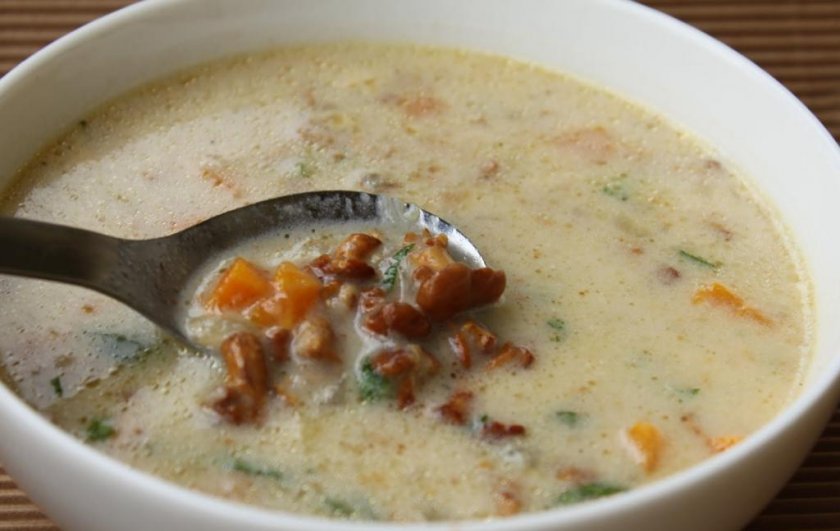 Суп с лисичками и курицей Суп с лисичками и курицей
