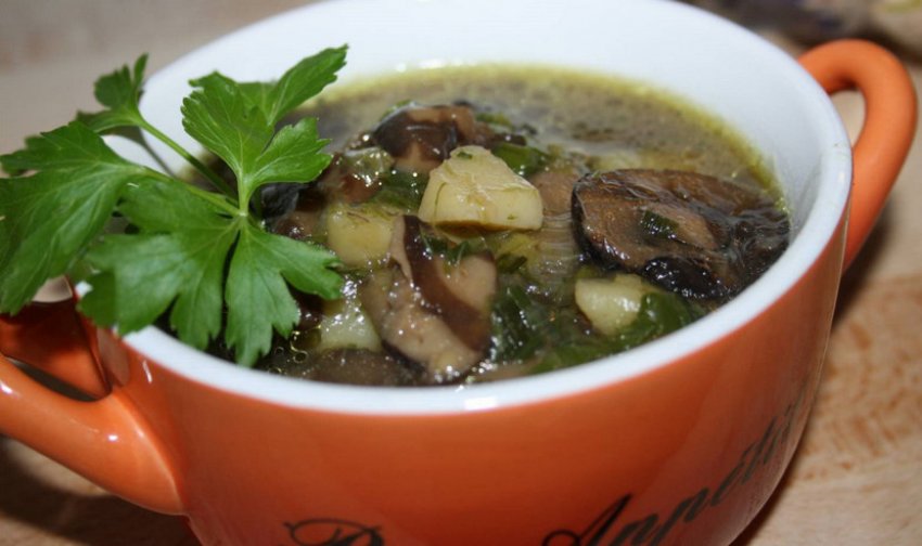 Суп із заморожених опеньків Суп із заморожених опеньків