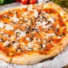 Рецепт: Пицца с замороженными грибами