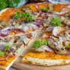 Рецепт: Пицца с замороженными грибами