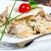Белые грибы с картошкой на сковороде