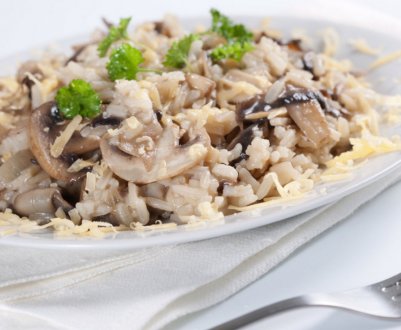 Рецепт смачного різотто з печерицями