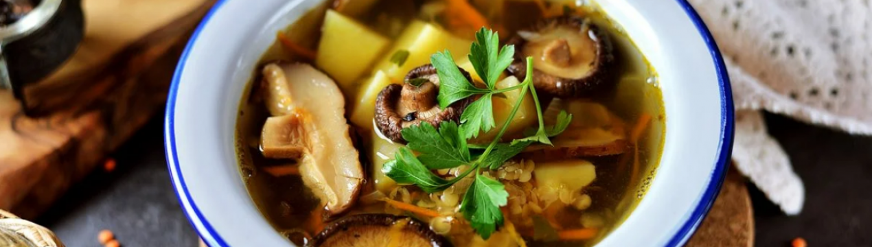 Страви з сушених грибів