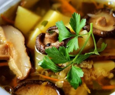 Страви з сушених грибів