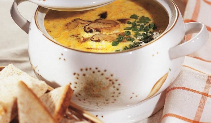 Крем-суп із білих грибів Крем-суп із білих грибів