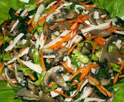 Як приготувати салат із гливами