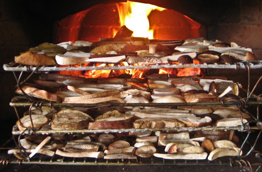 Сушка грибів у печі Сушка грибів у печі