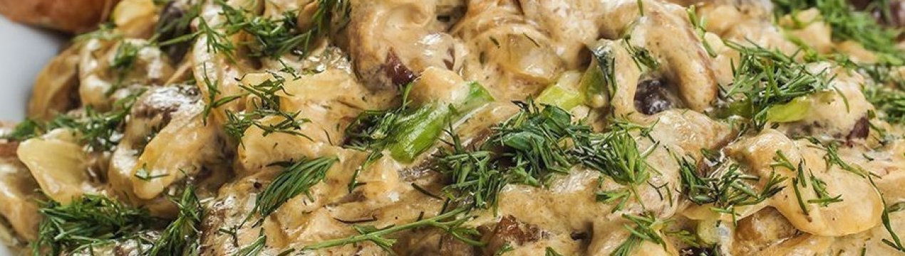 Як готувати білі гриби в сметані