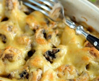 Рецепт смачних печериць у сметані в духовці