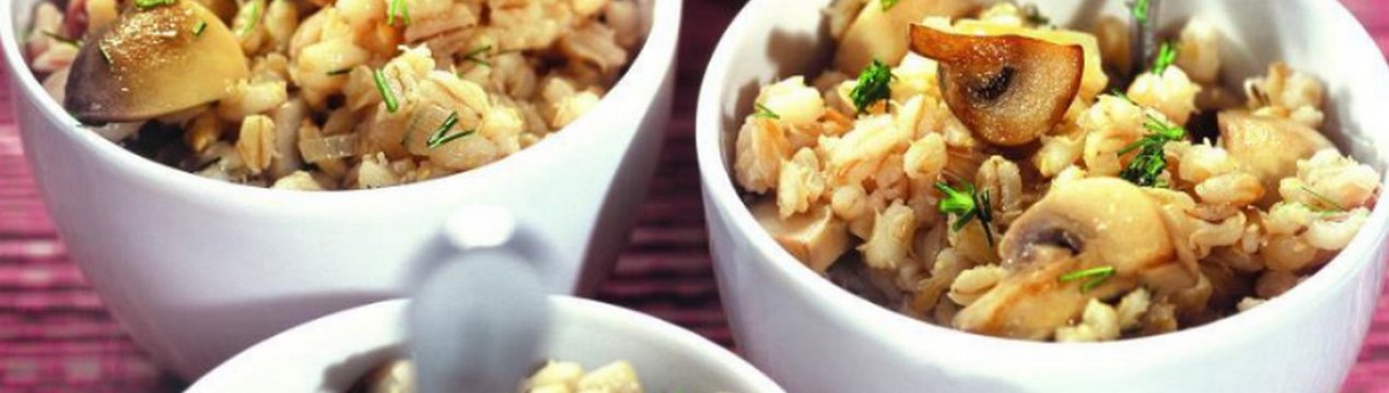 Рецепти смачної перловки з печерицями