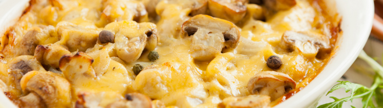 Як готувати картопляну запіканку з печерицями