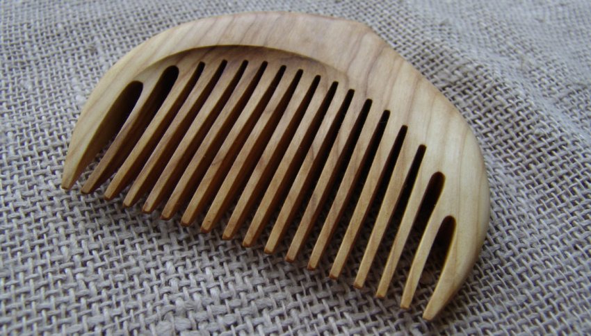 Дерев'яний гребінь з бузини