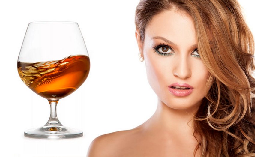 Маска для волосся з коньяком Маска для волосся з коньяком