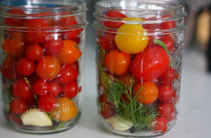 Помідори черры в желе Помідори черры в желе