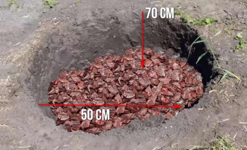 Яма для посадки с дренажом Яма для посадки с дренажом