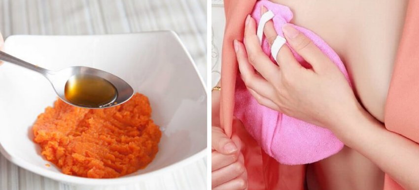 Моркв'яний компрес для грудей