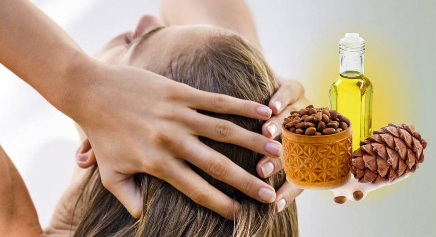 Масло кедрового горіха для волосся і нігтів