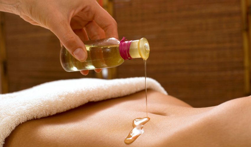 Ефірні масла під час масажу