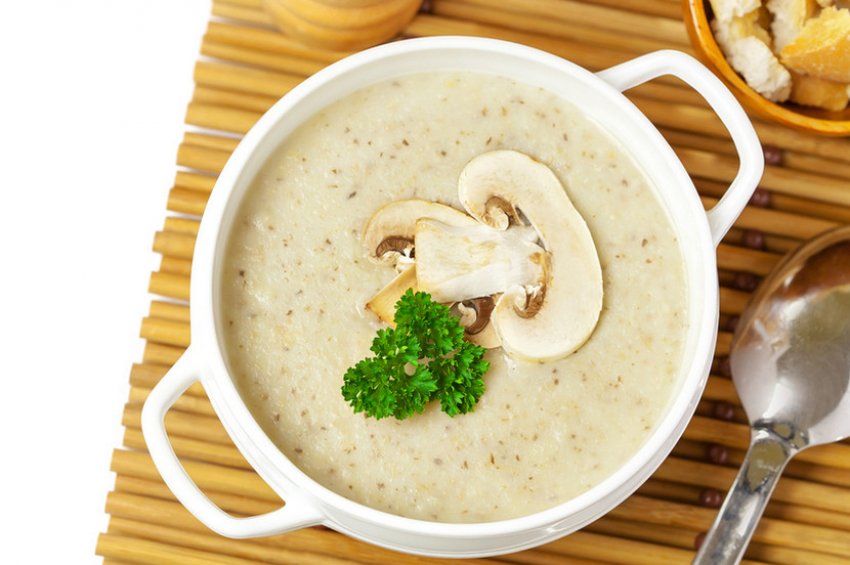 Суп-пюре з печериць з овочами Суп-пюре з печериць з овочами