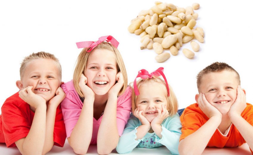 Кедровые орехи детям