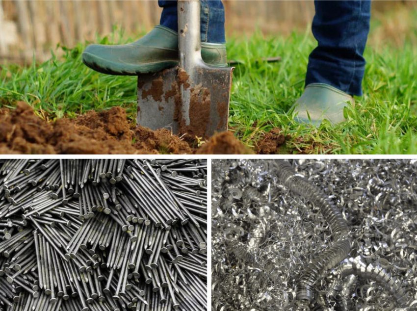 Добавление металла в почву Добавление металла в почву