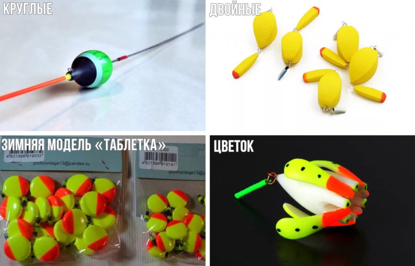 Форми поплавців