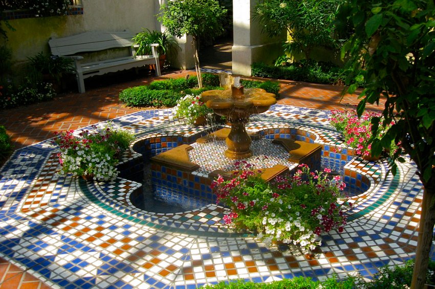 Мусульманський садовий дизайн Мусульманський садовий дизайн