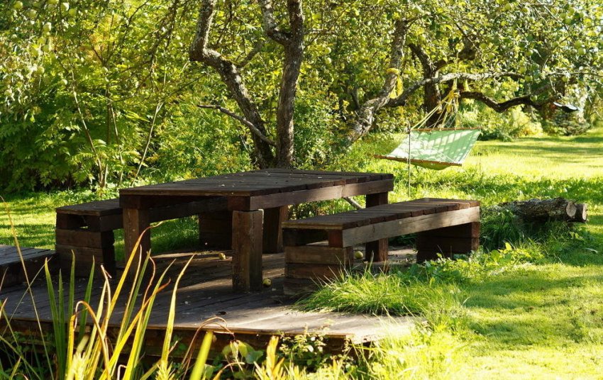 Зона відпочинку в ландшафтному дизайні