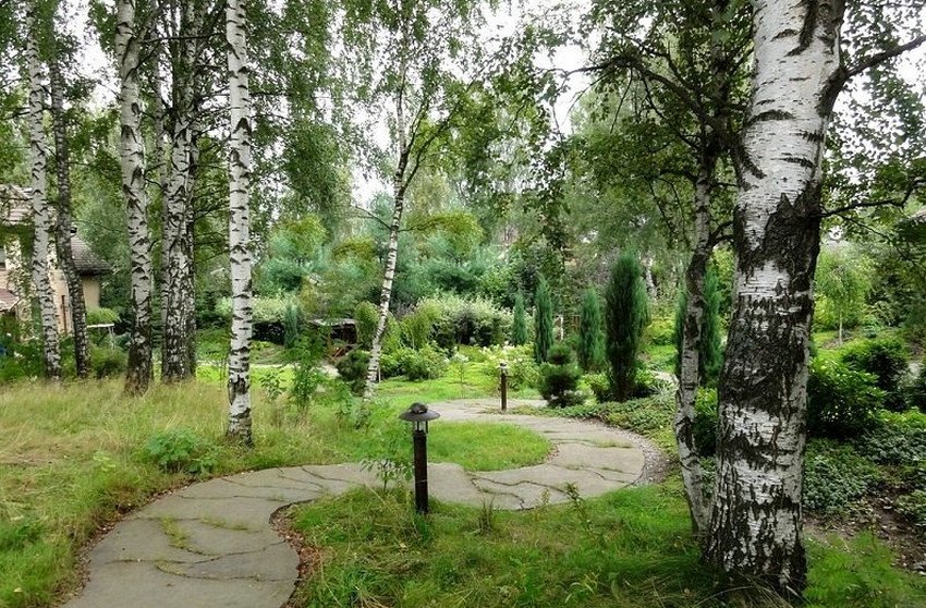 Площадки и дорожки в стиле «русская усадьба»