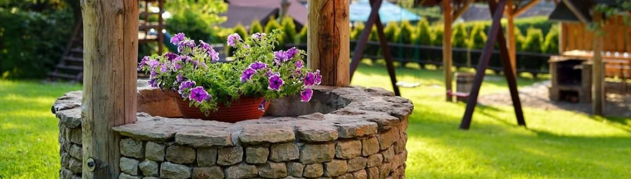 Застосування криниці у ландшафтному дизайні