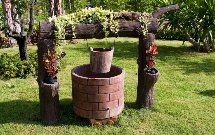 Колодязь у ландшафтному дизайні