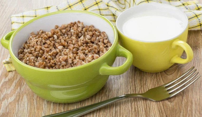 Гречка з кефіром
