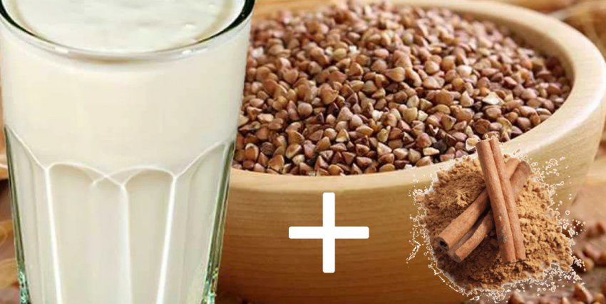 Гречка з кефіром и корицей для похудения