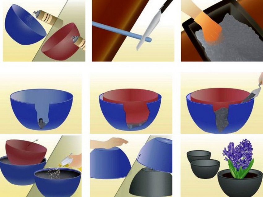 Горщик з цемента