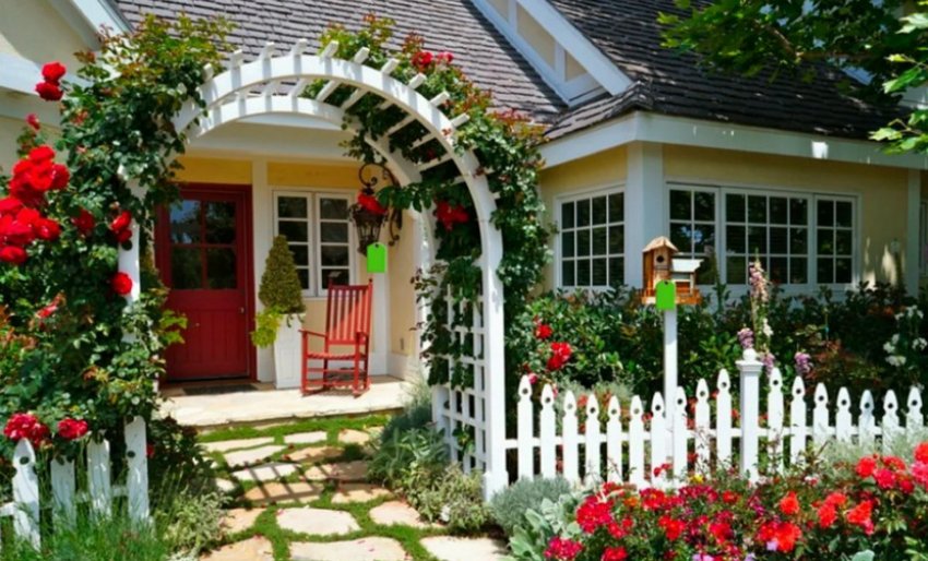 Палисадник в романтичному стилі