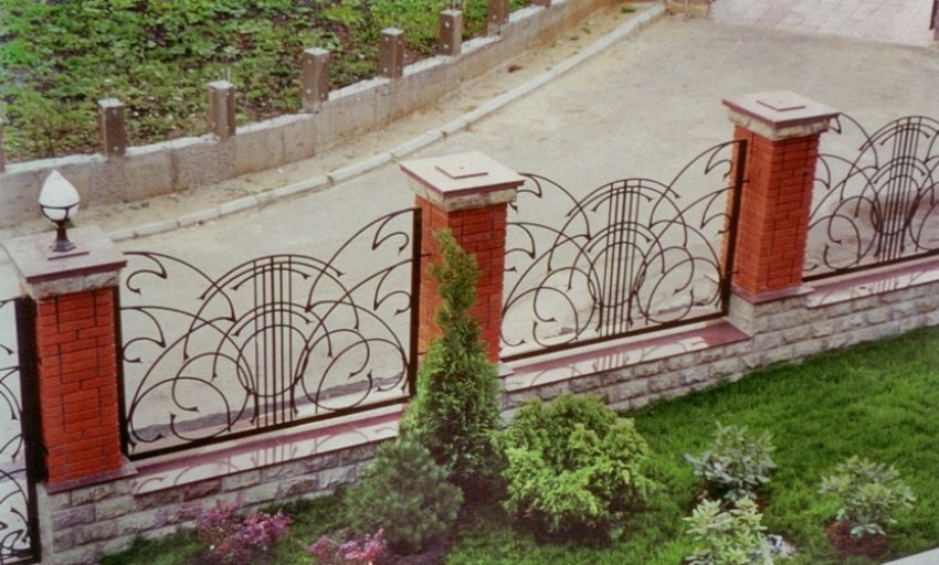 Сліпий паркан для палисадника