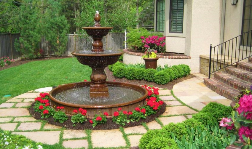 Фонтан на ділянці