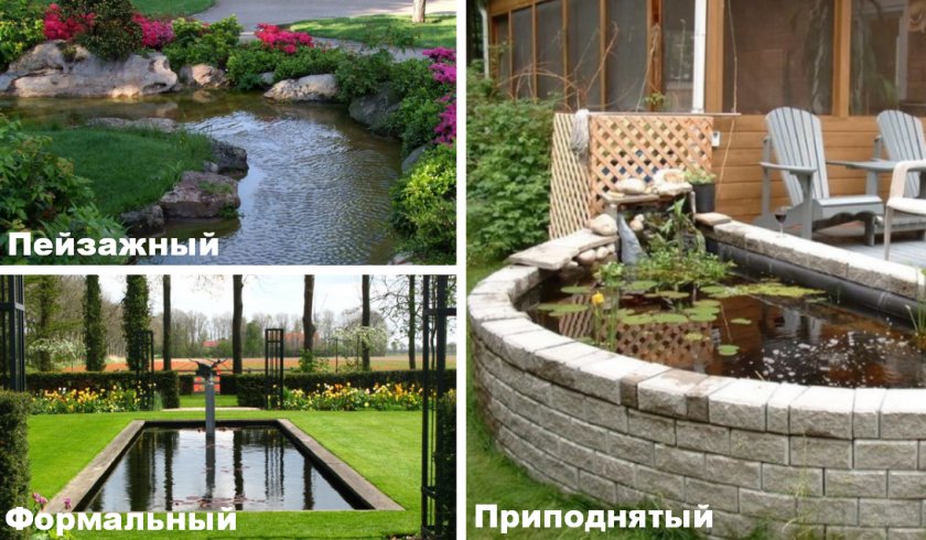 Варианты оформление прудов