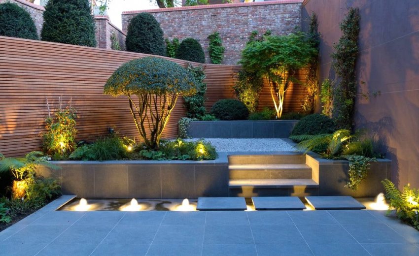 Водоймища та освітлення в стилі хай-тек Водоймища та освітлення в стилі хай-тек