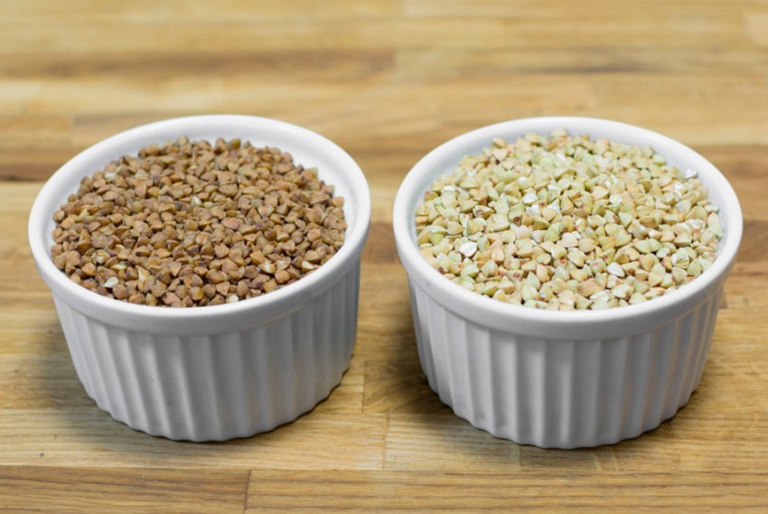 Зелена та звичайна гречка