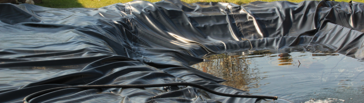 Створення декоративного ставка з поліетиленової плівки