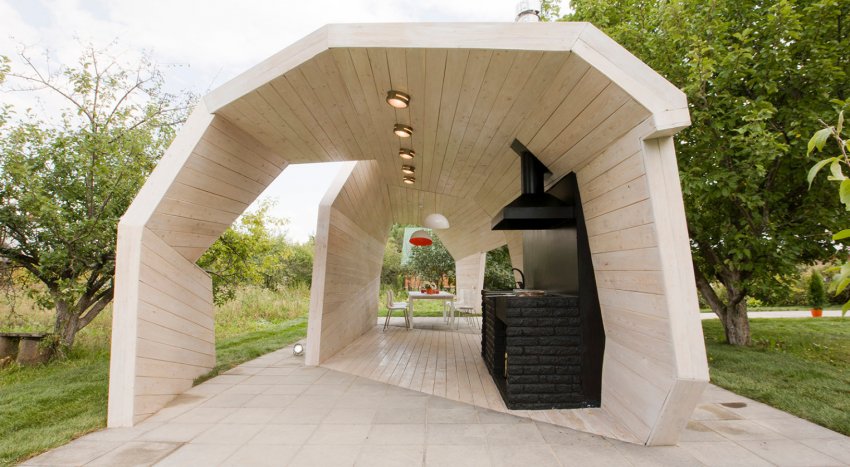 Бесідка у стилі мінімалізм