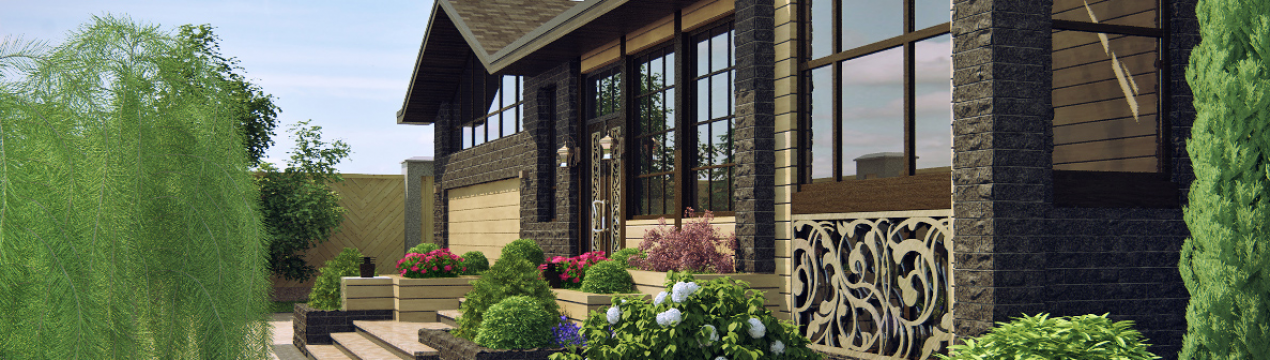 Зеленіння та благоустрій території навколо котеджу