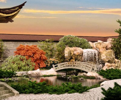 Ландшафтний дизайн в китайському стилі