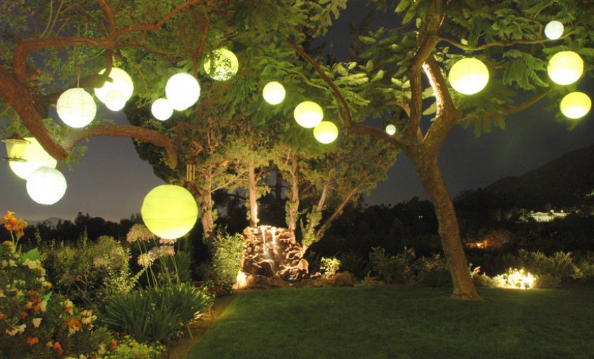 Освітлення саду