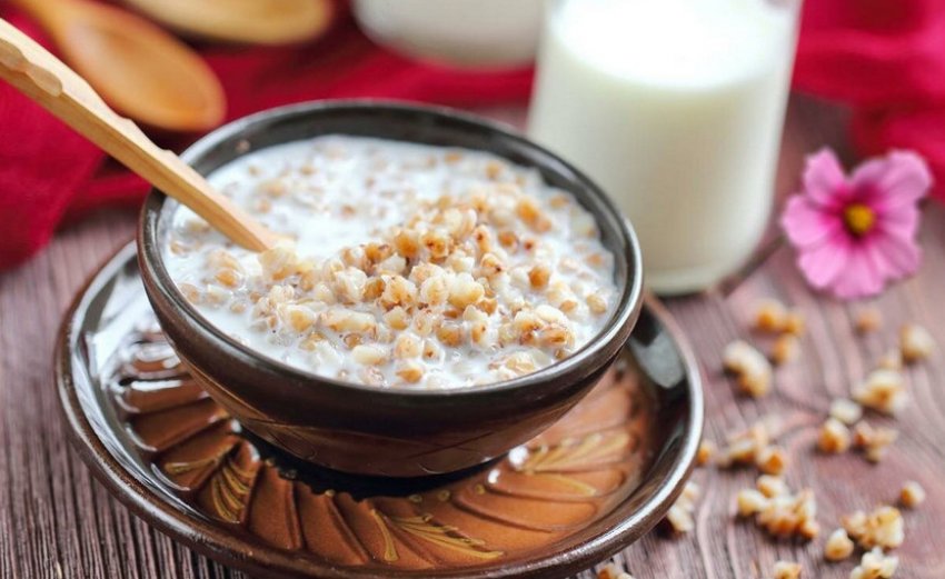 Гречка на кефірі